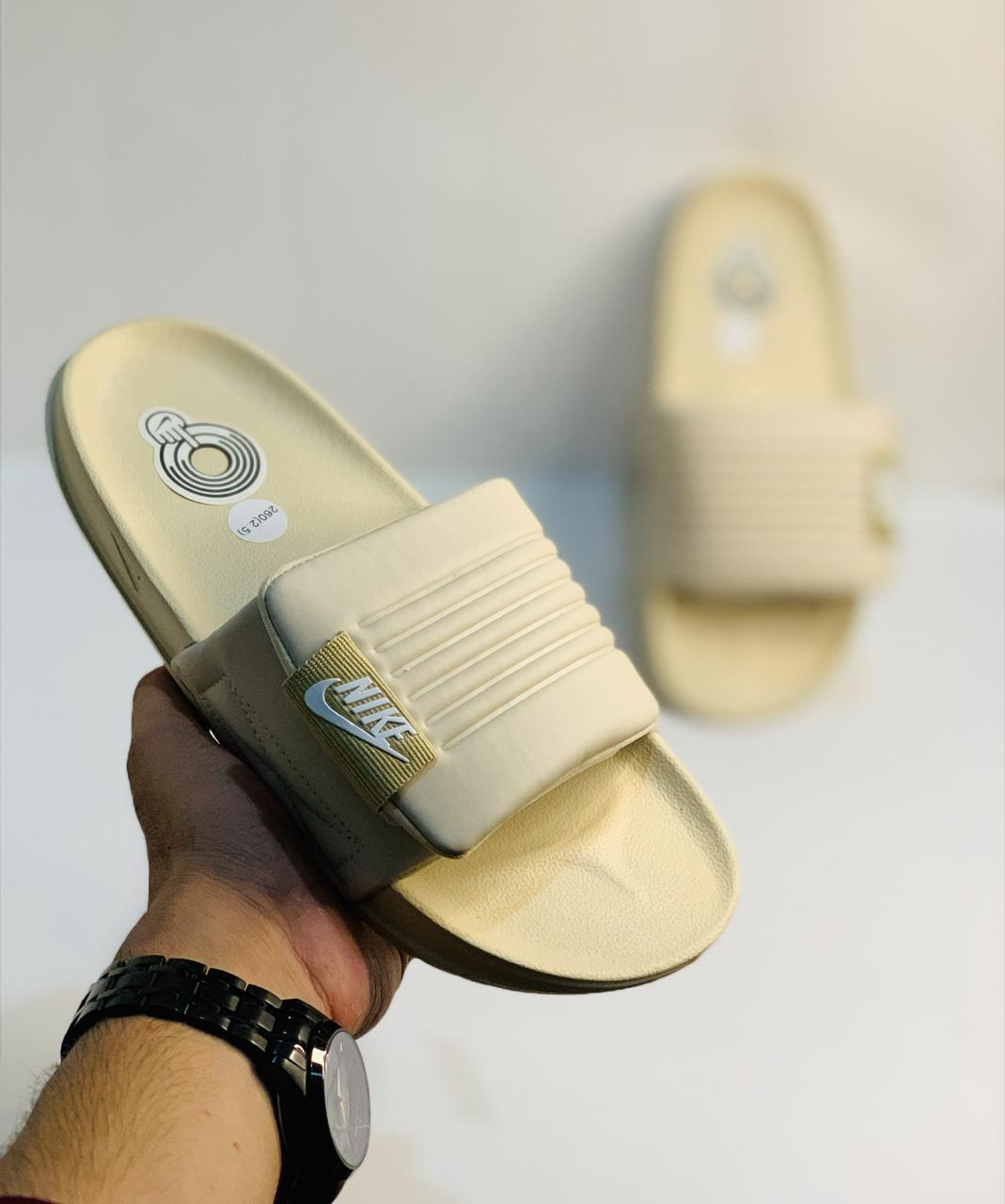 NK Adlite Slides - Beige NK