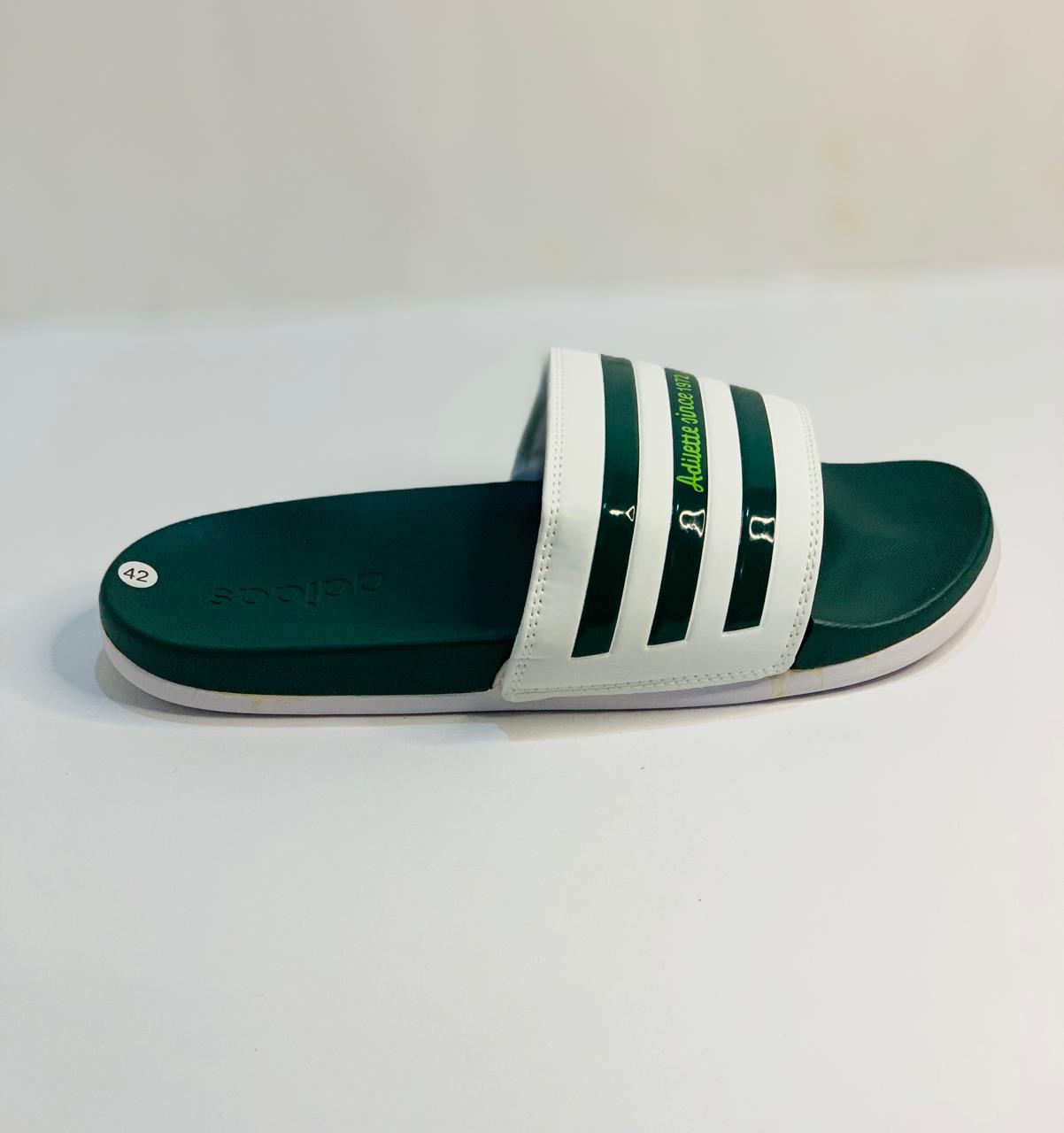 NKlite Slides - Green stripe