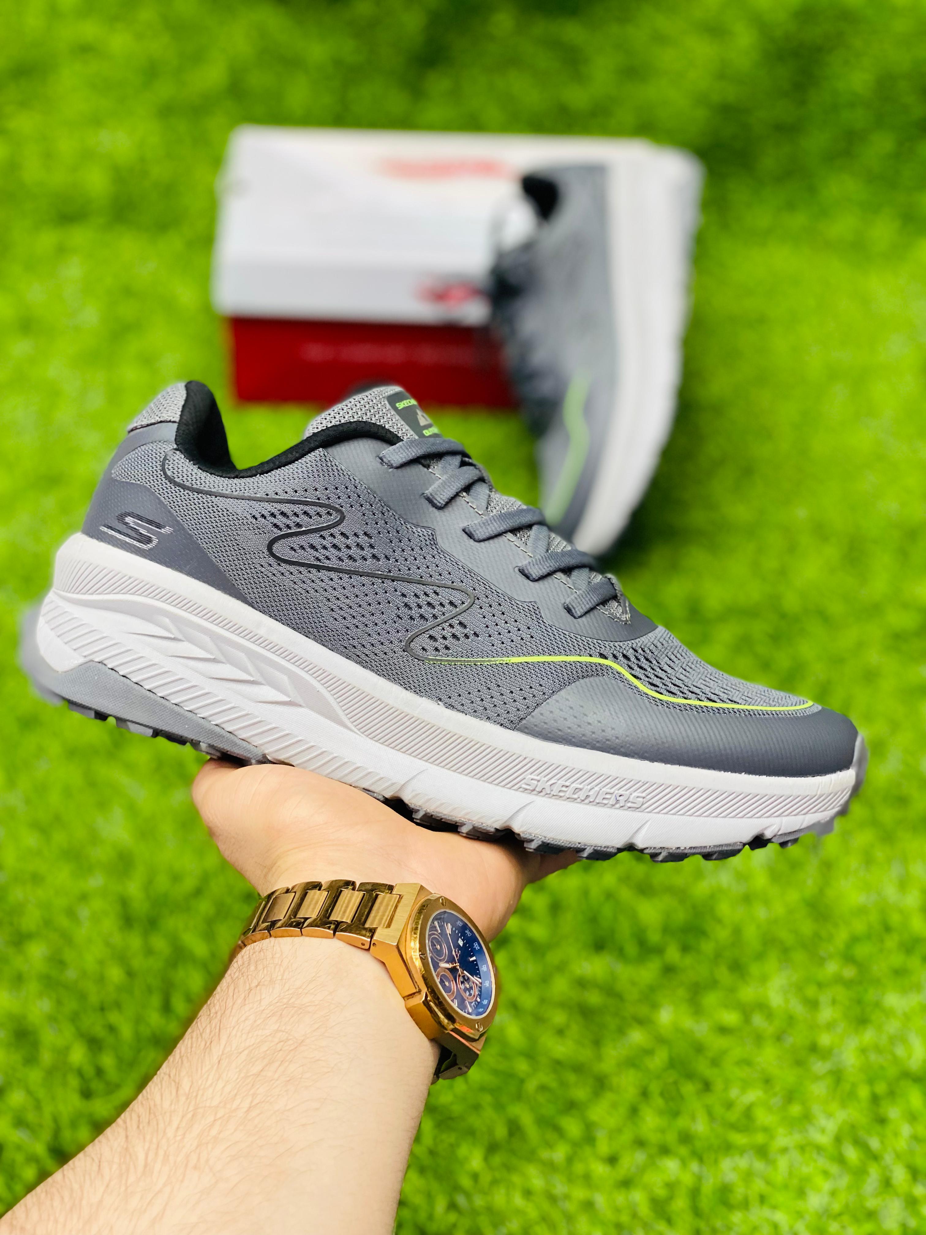 Light grey ladies skechers best sale