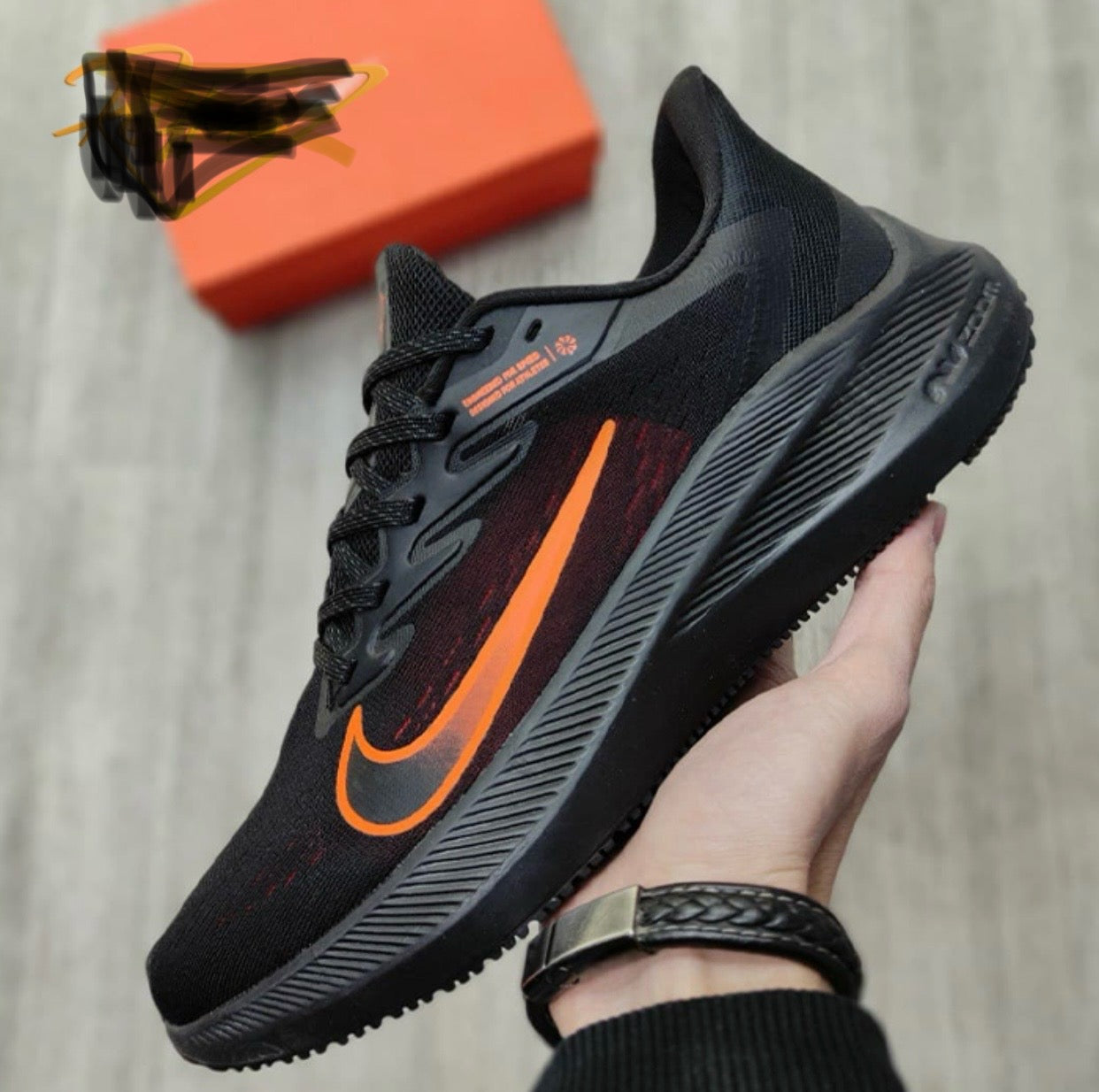 Nk Air Zoom Pegasus 37 Black Orange