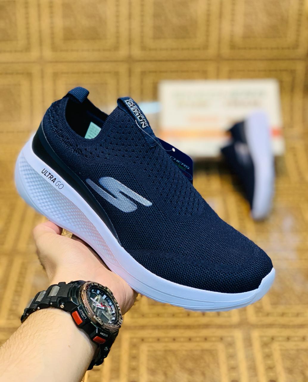 Sketcher ultra go "navy white"