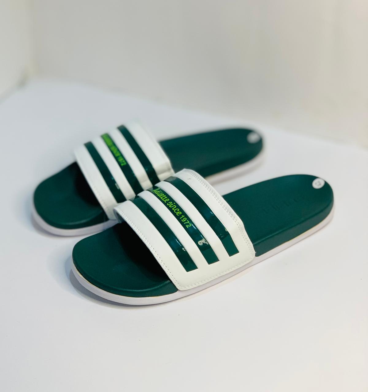 NKlite Slides - Green stripe