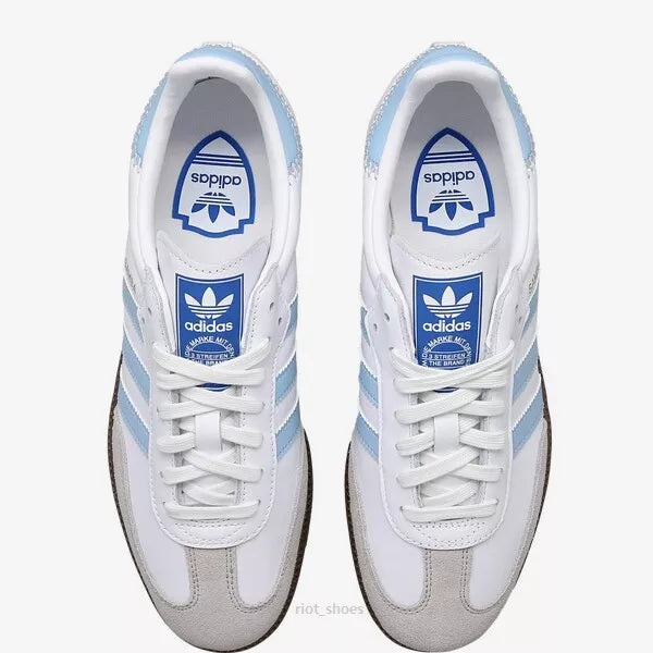 Addidas Samba Vegan White/Blue Premium