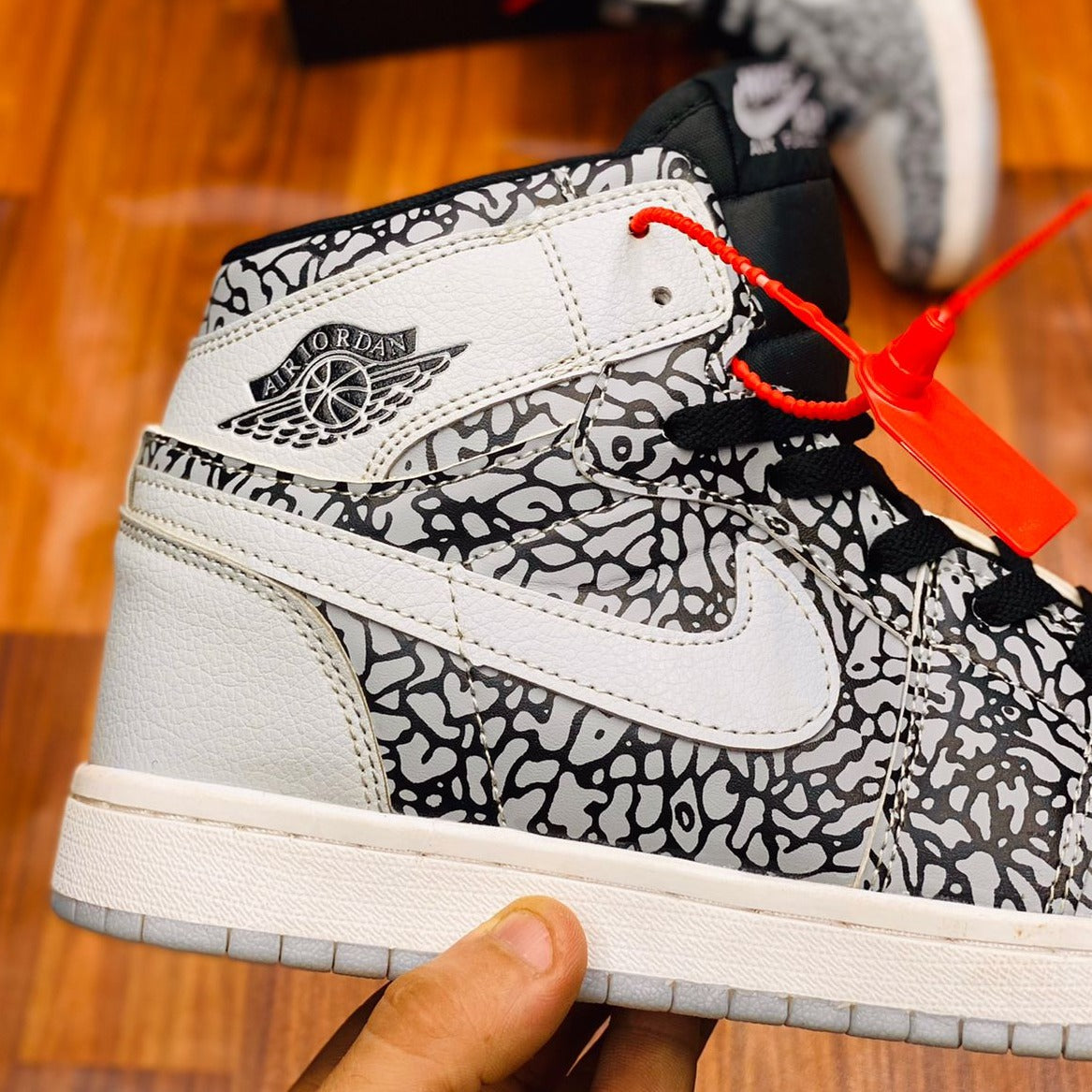 Premium AJ1s High-tops "Cement"