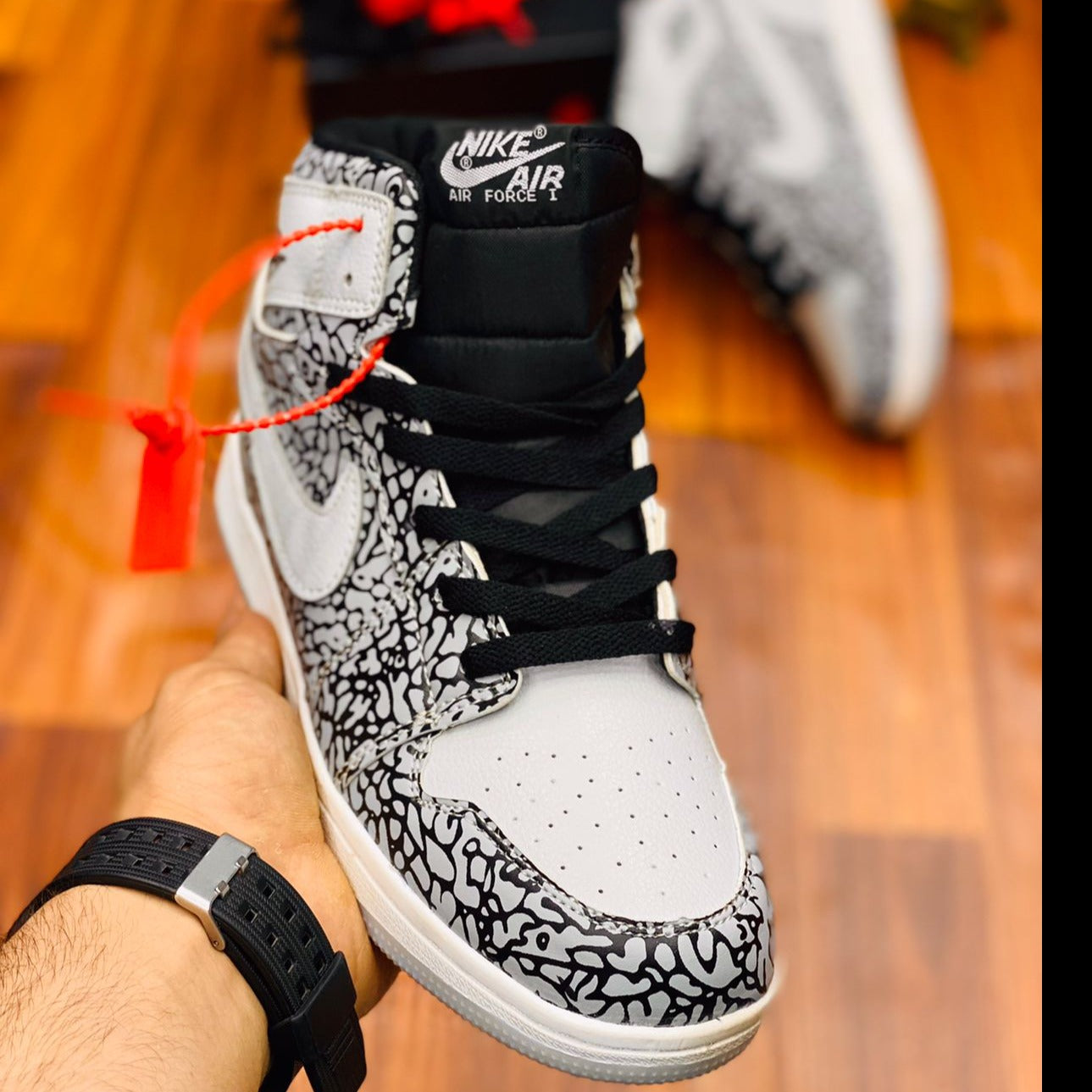 Premium AJ1s High-tops "Cement"