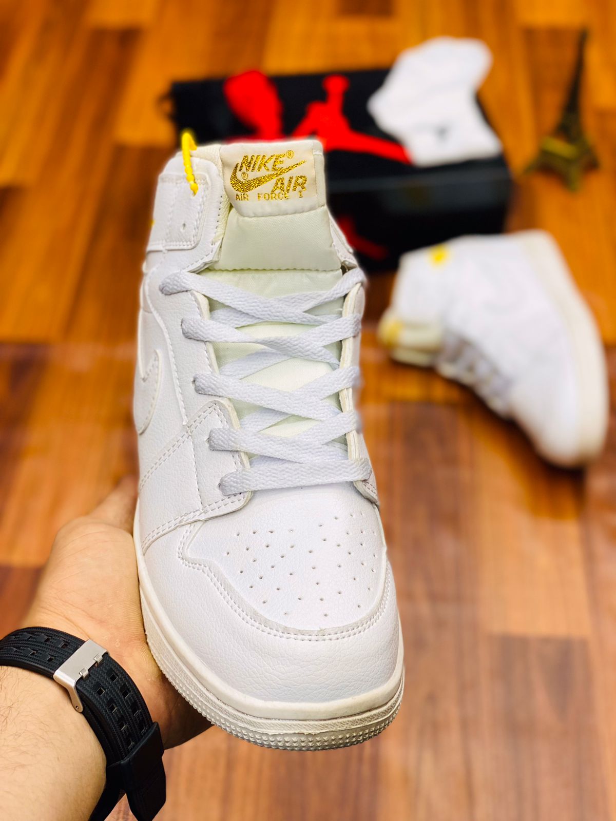 Premium AJ1s High-tops "All White"