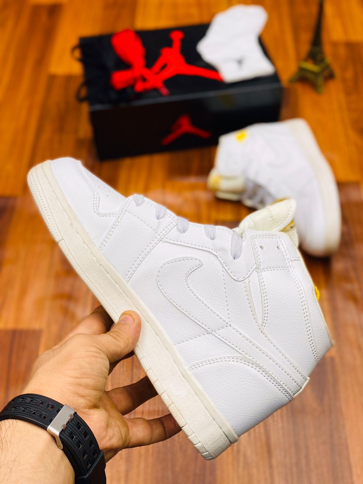 Premium AJ1s High-tops "All White"