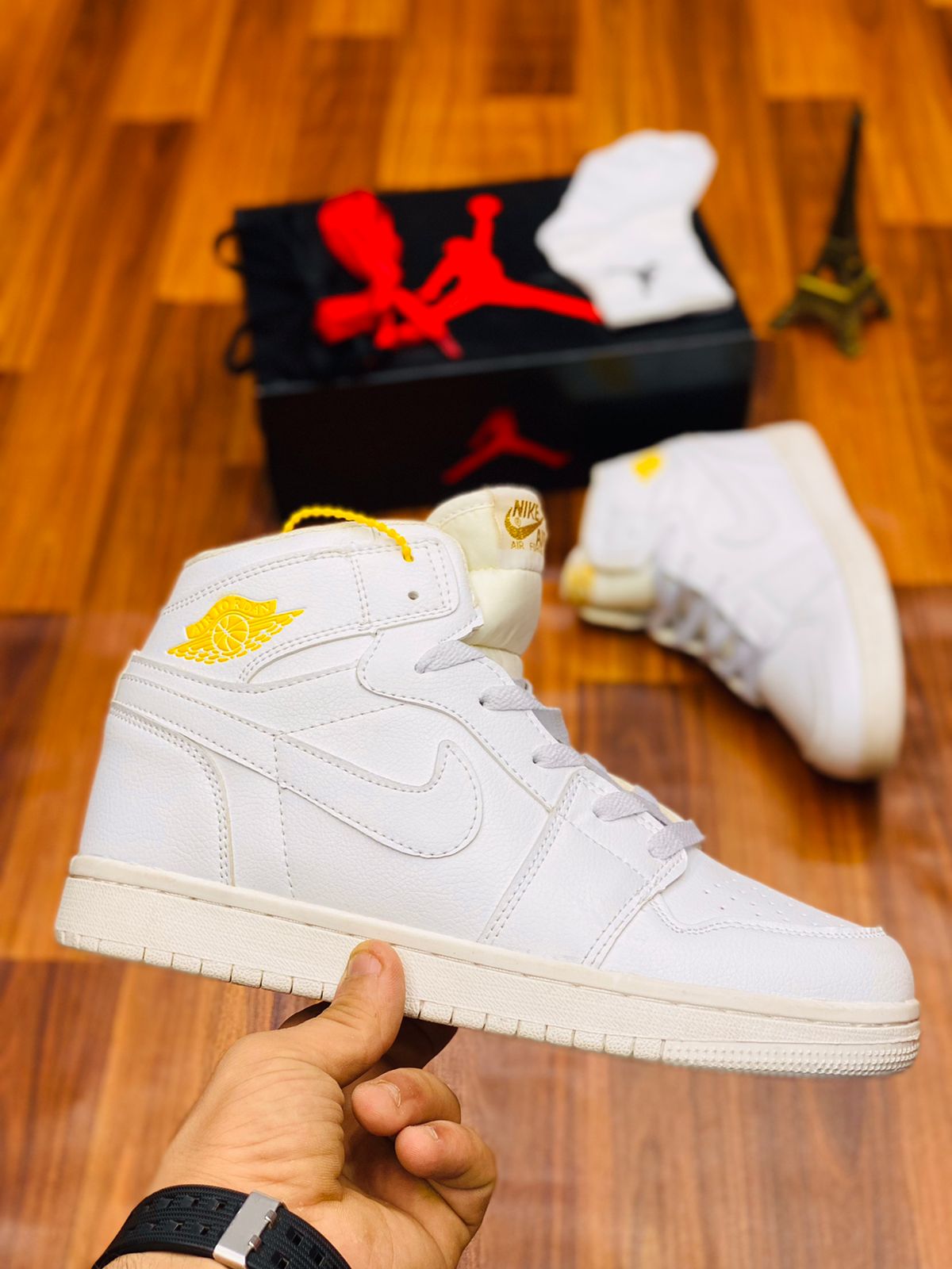 Premium AJ1s High-tops "All White"