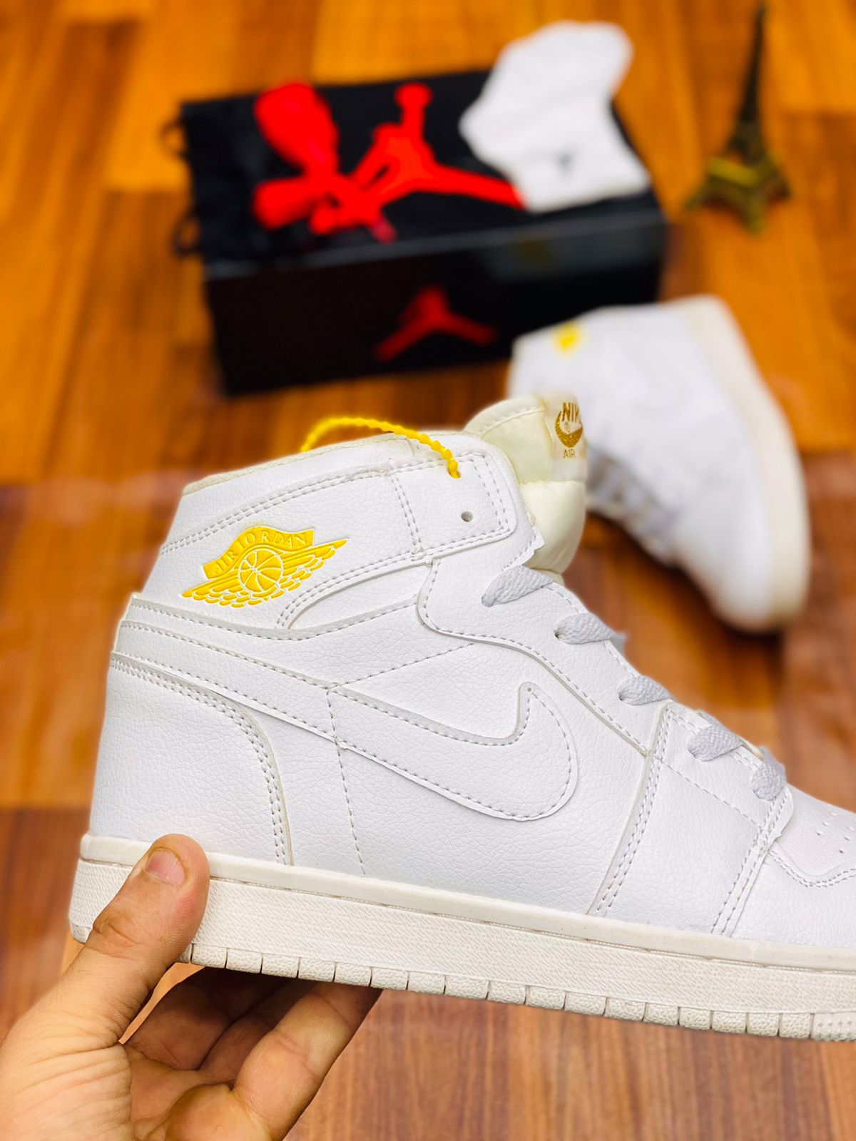 Premium AJ1s High-tops "All White"