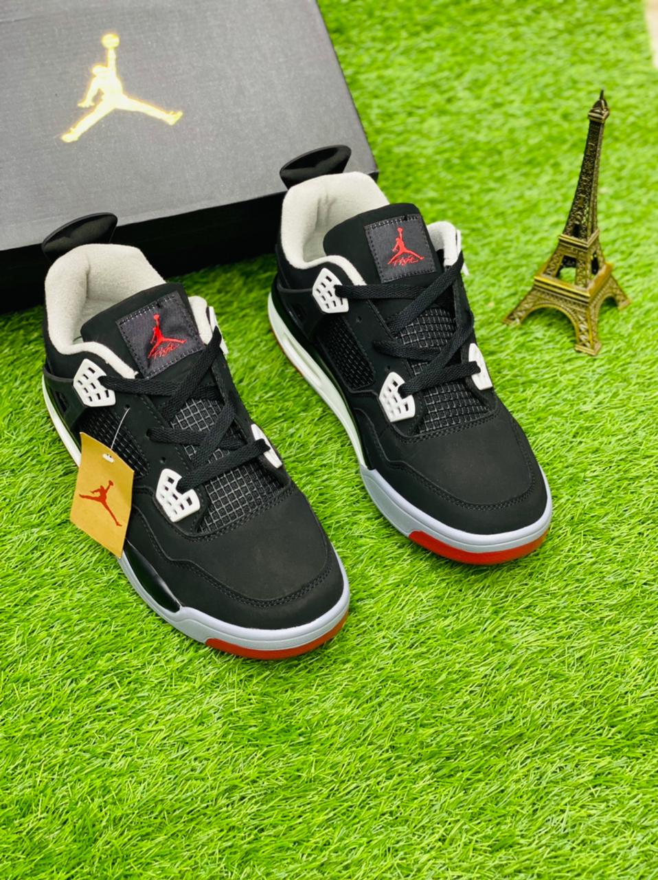 Premium AJ4 Black Gray Red